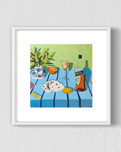 Load image into Gallery viewer, “Spritzy Afternoon with Cards” Limited Edition Print