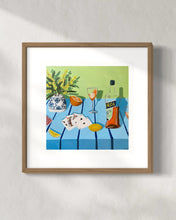 Load image into Gallery viewer, “Spritzy Afternoon with Cards” Limited Edition Print