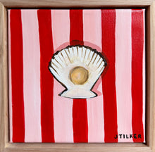 Load image into Gallery viewer, “Scallop on pink and red ” Original Artwork
