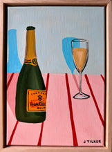 Load image into Gallery viewer, “Bubbles on pink and red” Original Artwork
