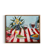 Load image into Gallery viewer, “Aperitif on a red and white tablecloth ” Original Artwork
