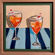 Load image into Gallery viewer, “Pair of spritz on blue” Original Artwork
