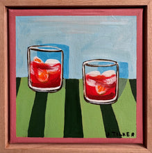 Load image into Gallery viewer, “Negronis on green” Original Artwork
