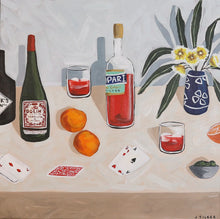Load image into Gallery viewer, “Negronis and cards” Original Artwork
