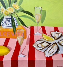 Load image into Gallery viewer, &quot;Sparkling Still life with Oysters&quot; Original Artwork
